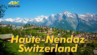 Haute-Nendaz Switzerland Walking tour. Outdoor Travel