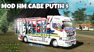 MOD BUSSID TERBARU $ CANTER HM CABE PUTIH MUKHLAS DETAIL