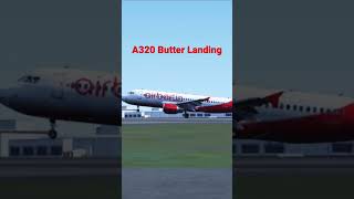 A320 Butter Landing #swiss001landing