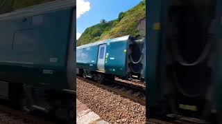 Train next to sea in Teignmouth UK #viral #shorts #train