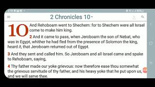 KJV-Daily Bible: p.m. 2 Chronicles 10