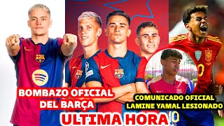 🚨ULTIMA HORA: BOMBAZO OFICIAL DEL BARCELONA - OLMO GAVI Y FERMIN VUELVEN - LAMINE YAMAL LESIONADO