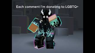 Each comment I’ll donate £1 to LGBTQ