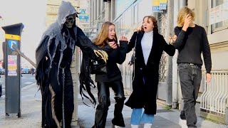 Everyone got Scared! Insane Screams! Grim Reaper Scare Prank Compilation