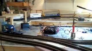 O gauge train layout. MTH PREMIER SD80MAC CSX