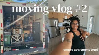 MOVING VLOG #2 | empty apartment tour + move in day!!