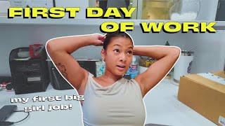 FIRST DAY OF WORK VLOG! (first post grad/big girl job)