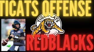 CFL Hamilton Offensive Plays vs Ottawa REDBLACKS Week 15