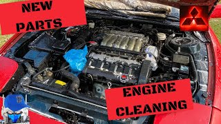 1993 Mitsubishi 3000GT/Stealth: Apex: Engine Cleaning and New Parts