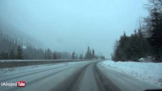 Driving through Coquihalla Highway in Canada