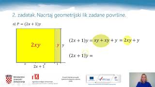 Matematika 8.r - Grafički prikaz množenja algebarskih izraza