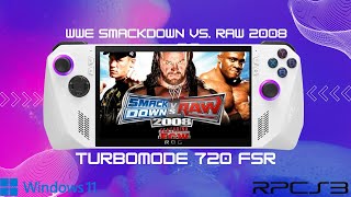 ROG Ally - WWE SmackDown vs. Raw 2008 RPCS3 - TurboMode