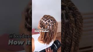 How it Started vs. How it Ended | Two Strand Twist #hairstyle #protectivestyle