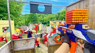 Nerf War | Amusement Park Battle 88(Nerf First Person Shooter)