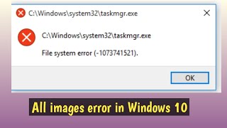 How to fix fIle system errors in windows 10