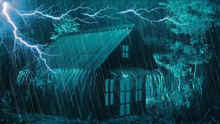 Sleep Instantly with Intense Rain Noise for Sleeping & Thunderstorm on Cozy Tin Roof Tonight