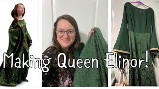 Making Queen Elinor From Brave | Sewing VLOG 3 | #cosplay #costume #merida #brave #disney