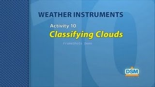 Weather Instruments - Activity 10: Classifying Clouds