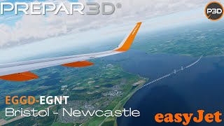 [P3D V5.1] l FsLabs A320SL l Bristol - Newcastle l Full flight Vatsim