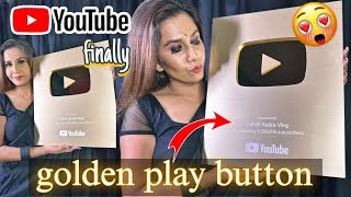 My Golden PlayButton || Unboxing Il Saheli Rudra Vlog || #sahelirudra #goldenplaybutton #unboxing