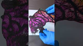 Chromatic Tiger: DIY 3D Art #art #diy #craft