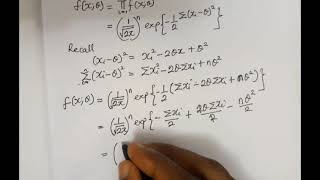 sufficient statistics example 2, the normal distribution