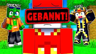 ER WIRD VON MINECRAFT HELDEN GEBANNT!!!!