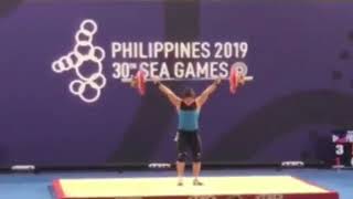 Weightlifting Hidilyn Diaz wins Gold medal during SEA GAMES 2019