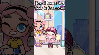 Kawaii house 3rd Floor Free design!😍 #avatarworld #avatarworldofficial #avatarworldnewupdate #shorts