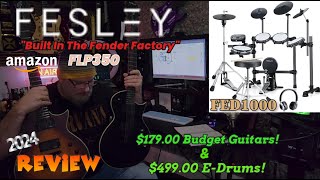 🎸 Fesley FLP350 Budget Guitars & FED1000 E-Drums Review: Performance & Cost vs. Performance! 🥁