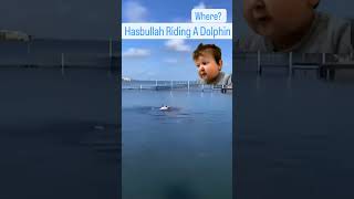 Hasbullah riding a dolphin. #hasbullah #dolphin #dolphinride