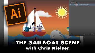 Ai - Chapter 3 - DRAWING A SAILBOAT SCENE in Adobe Illustrator