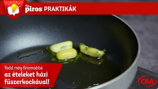 🔴 PIROS Praktikák: fagyasztott olívakocka zöldfűszerekkel 🌿