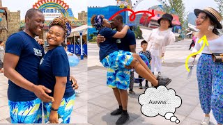 Chinese REACTS to a black couple PDA🙈|| VLOG