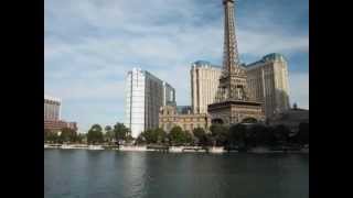 Las Vegas Strip from Bellagio Hotel - Cosmopolitan, Planet Hollywood, Paris, Ballys, Caesar's Palace