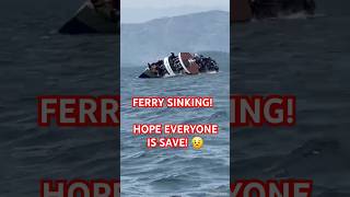 Ferry sinking. Hope everyone is save! #Kapal #ferry #tenggelam.