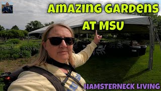 Want to Relax? Stop and smell the beautiful flowers at MSU's amazing gardens.