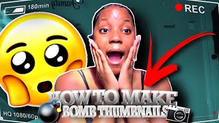 HOW TO MAKE BOMB THUMBNAILS LIKE YOUR FAVORITE YOUTUBERS ON YOUR IPHONE