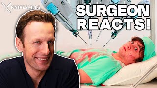 SURGEON REACTS to Home-Made Surgery Robot!?