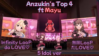 「デレステ」Deresute Black Friday 60fps MV: Infinity L∞P da LOVE♡(5 Idol ver)-Top 4 ft Mayu