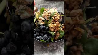 Green apple and spinach salad. Full recipe in the description