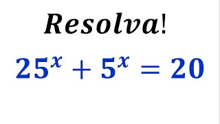 EQUAÇÃO EXPONENCIAL - CONSEGUE RESOLVA ESSA EQUAÇÃO?