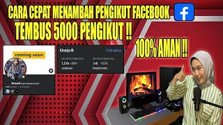 TUTORIAL CARA CEPAT MENAMBAH PENGIKUT DI FACEBOOK PROFESIONAL #tutorial  #tips #trending