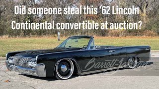 Barrett Jackson Scottsdale '23 Recap - 1962 Lincoln Continental Convertible