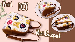 DIY How To Make Mini Backpack Pattern/Very cute and beautiful backpack