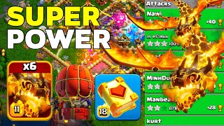 Super Powerful! TH16 Mass Super Dragon Crushing Legend League Attacks!