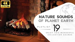 2 hours of pleasant natural sounds - the noise of the fire in the fireplace.