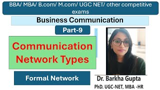 9/ Communication Network/ Formal communication network types/BBA/MBA/Bcom /ugc net #barkhagupta