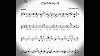 Gitar Notaları COUNTRY DANCE F CARULLI  Guitar Sheet . Klasik Gitar Notaları .