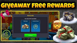 Giveaway 🎉 Free Rewards For My Subscribers Cash,Golden Shots Etc.. || 8 Ball Pool [CC]